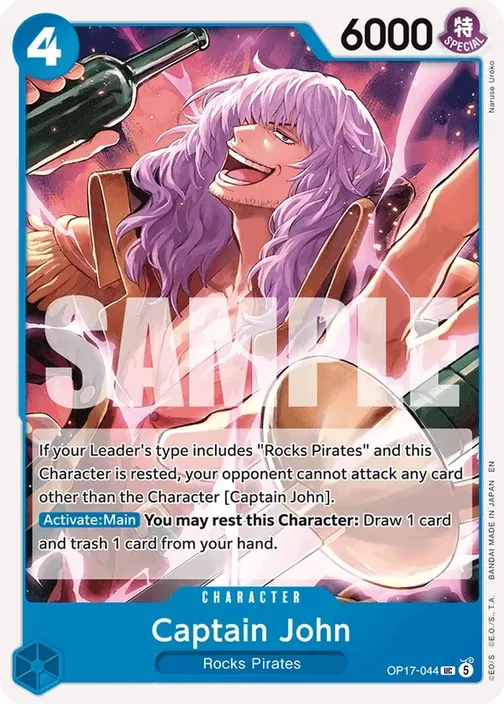 Carte One Piece anglaise OP17-044 Captain John