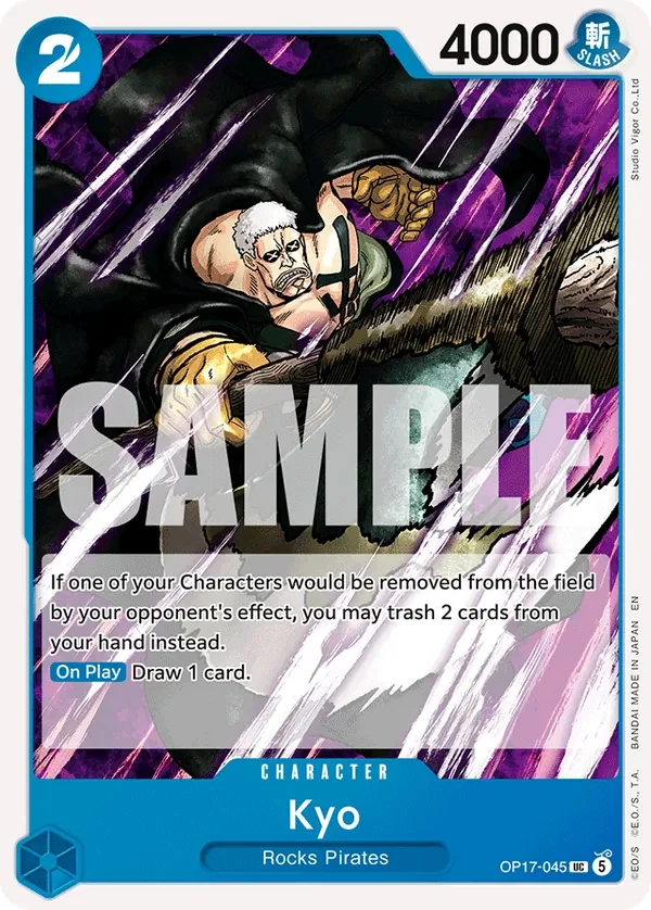 Carte One Piece anglaise Kyo OP17-045 UC