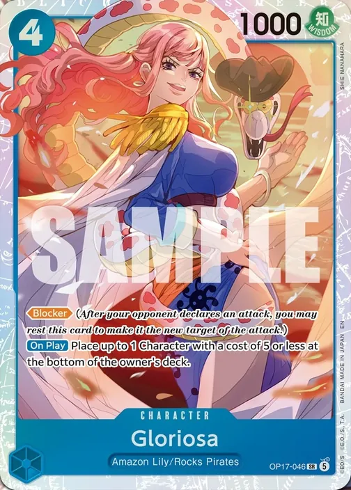 Carte One Piece anglaise OP17-046 Gloriosa