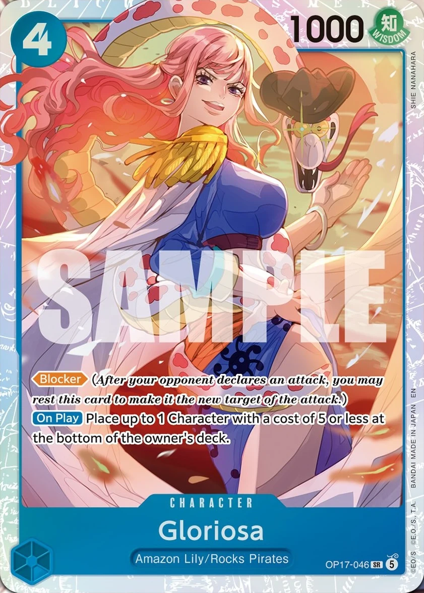 Carte One Piece anglaise Gloriosa OP17-046 SR