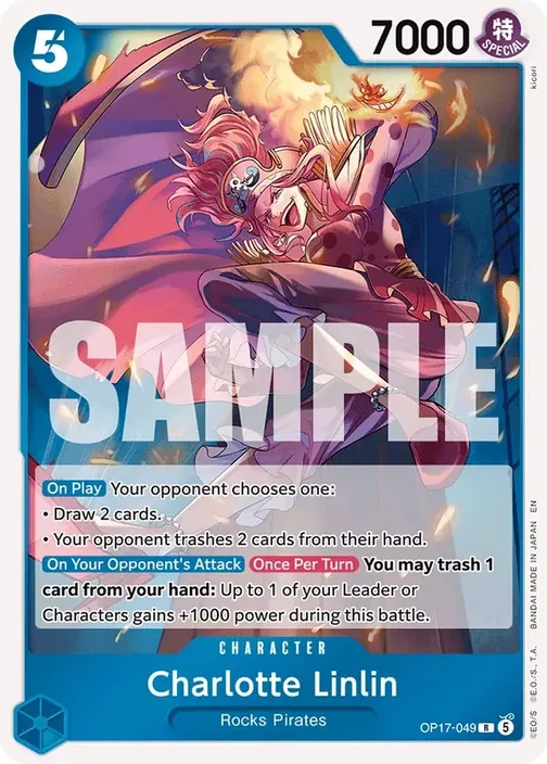 Carte One Piece anglaise OP17-049 Charlotte Linlin