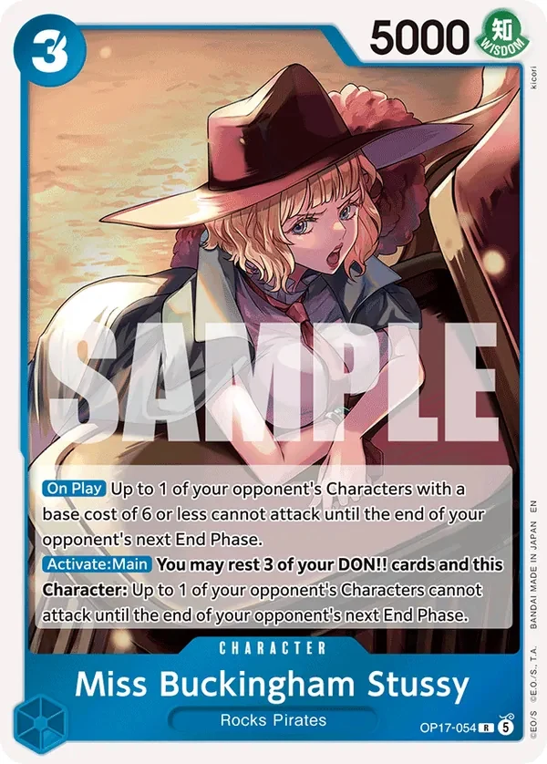 Carte One Piece anglaise Miss Buckingham Stussy OP17-054 R