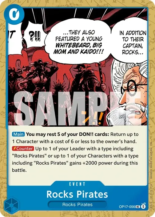 Carte One Piece anglaise OP17-056 Rocks Pirates