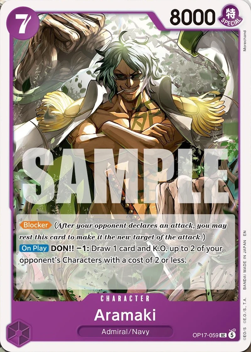 Carte One Piece anglaise Aramaki OP17-059 UC