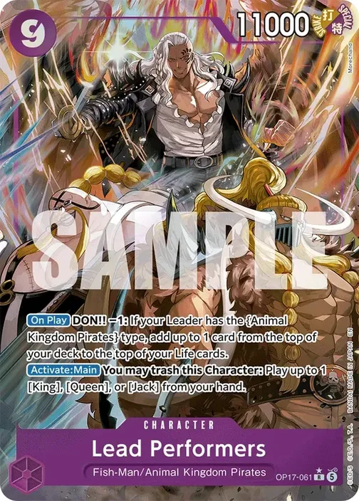 Carte One Piece anglaise OP17-061 Lead Performers (version 2)