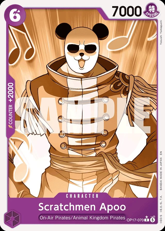 Carte One Piece anglaise Scratchmen Apoo OP17-070 C
