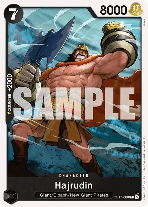 Carte One Piece anglaise OP17-088 Hajrudin