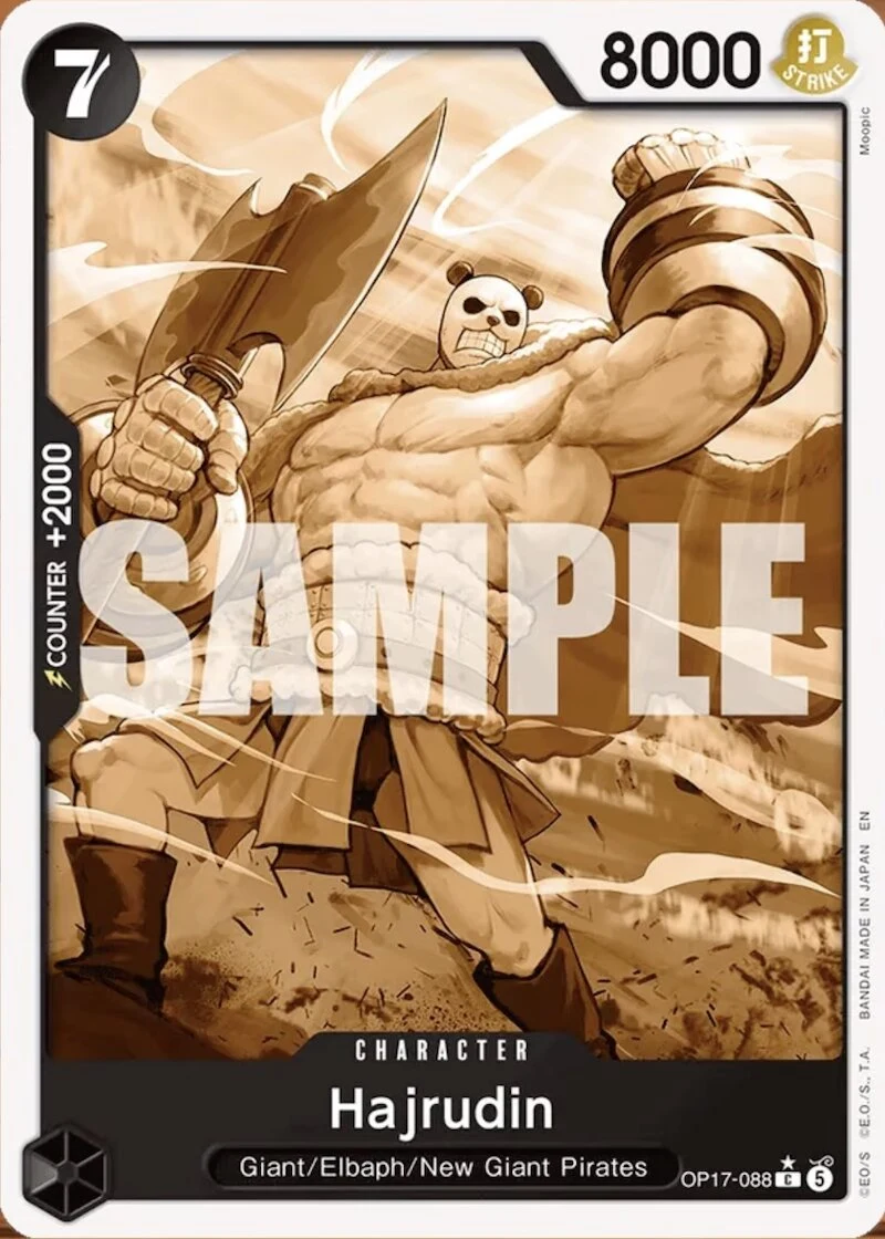Carte One Piece anglaise Hajrudin OP17-088 C