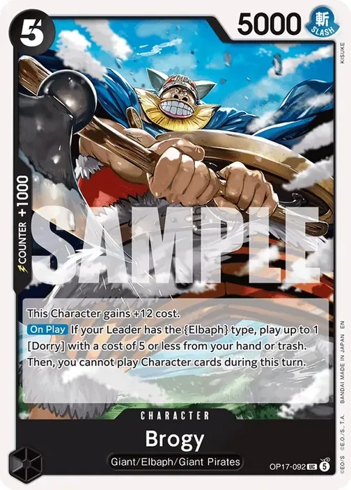 Carte One Piece anglaise OP17-092 Brogy