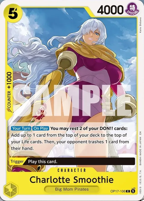 Carte One Piece anglaise OP17-106 Charlotte Smoothie