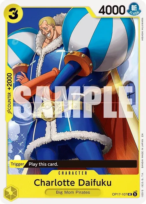 Carte One Piece anglaise OP17-107 Charlotte Daifuku