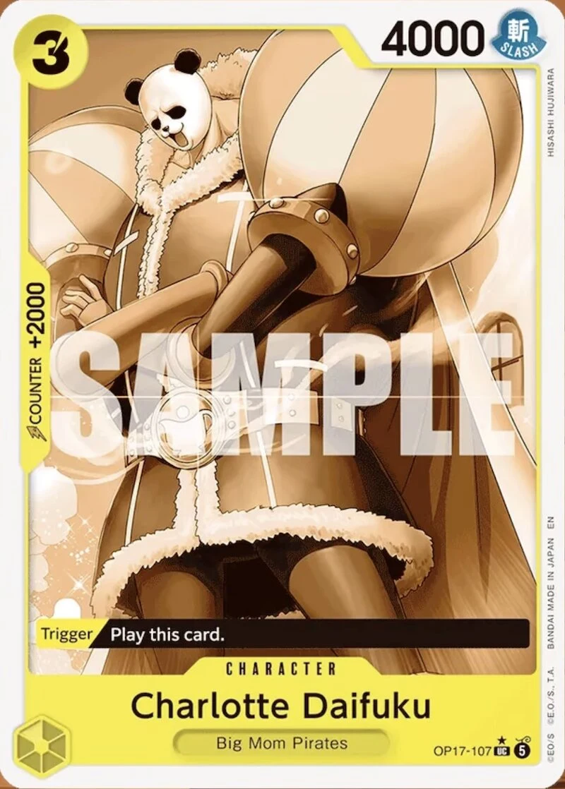 Carte One Piece anglaise Charlotte Daifuku OP17-107 UC