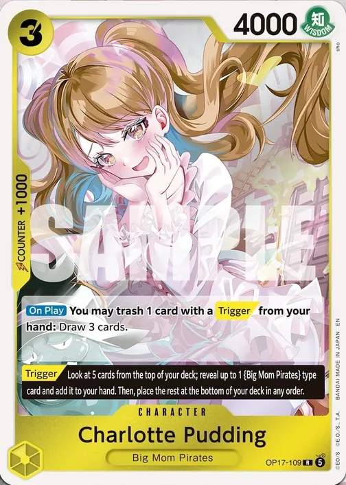 Carte One Piece anglaise OP17-109 Charlotte Pudding
