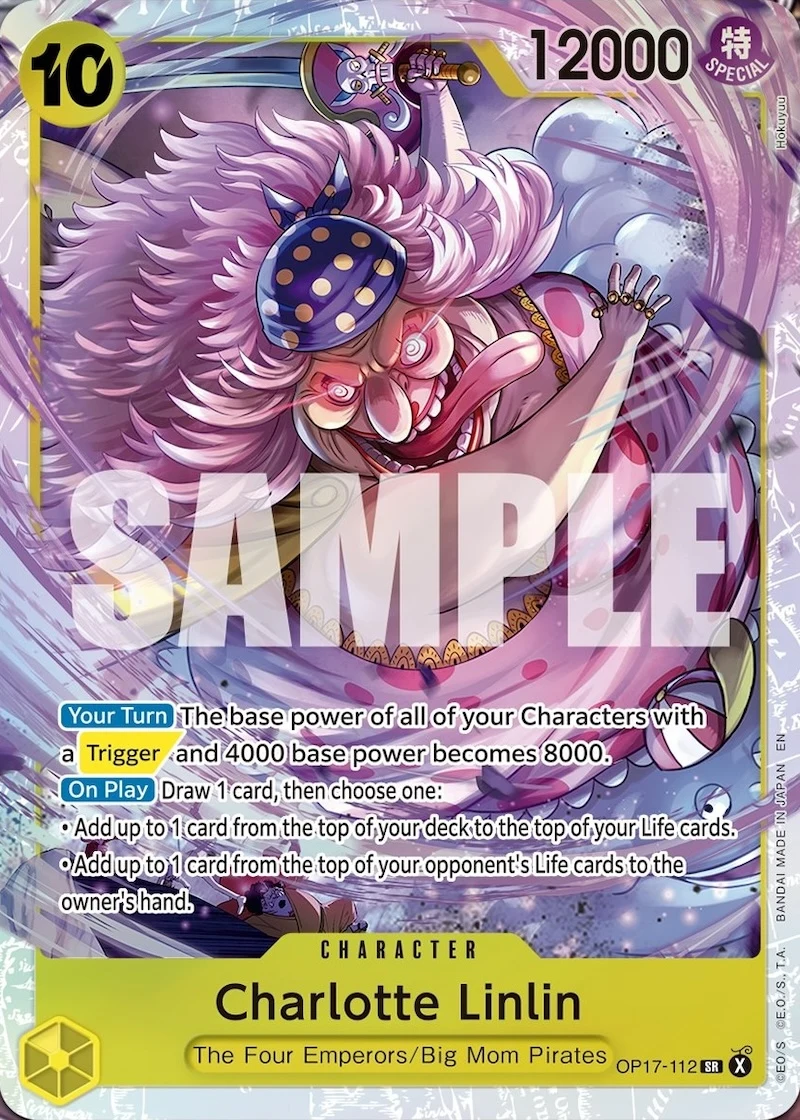 Carte One Piece anglaise Charlotte Linlin OP17-112 SR