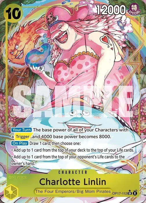 Carte One Piece anglaise OP17-112 Charlotte Linlin (version 2)