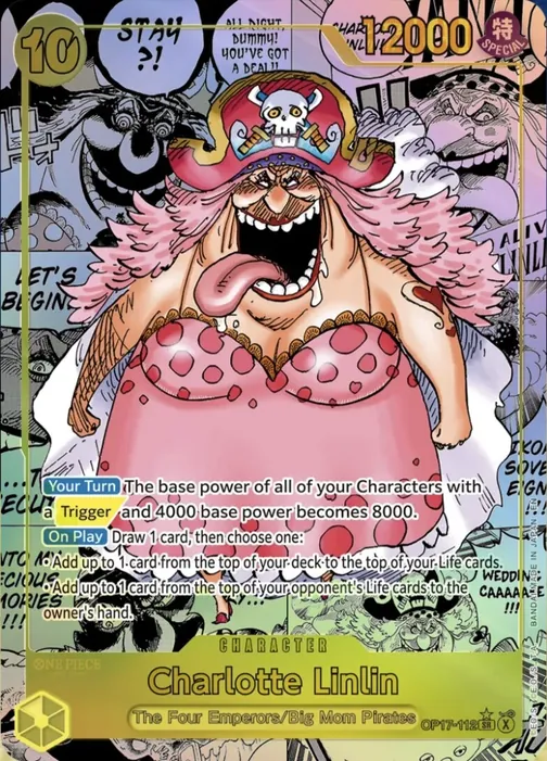 Carte One Piece anglaise OP17-112 Charlotte Linlin (version 3)