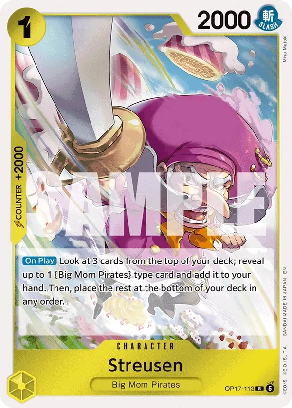 Carte One Piece anglaise Streusen OP17-113 R