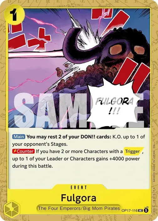 Carte One Piece anglaise OP17-116 Fulgora