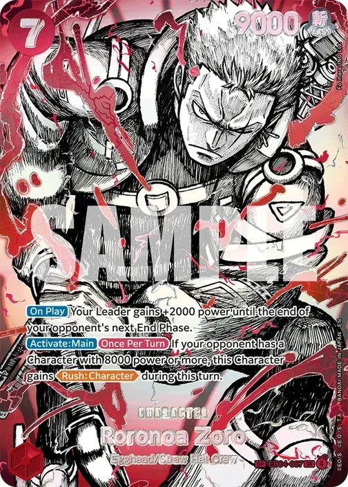 Carte One Piece anglaise EB04-007 Roronoa Zoro