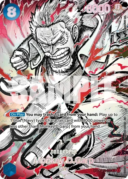Carte One Piece anglaise OP12-056 Monkey.D.Garp