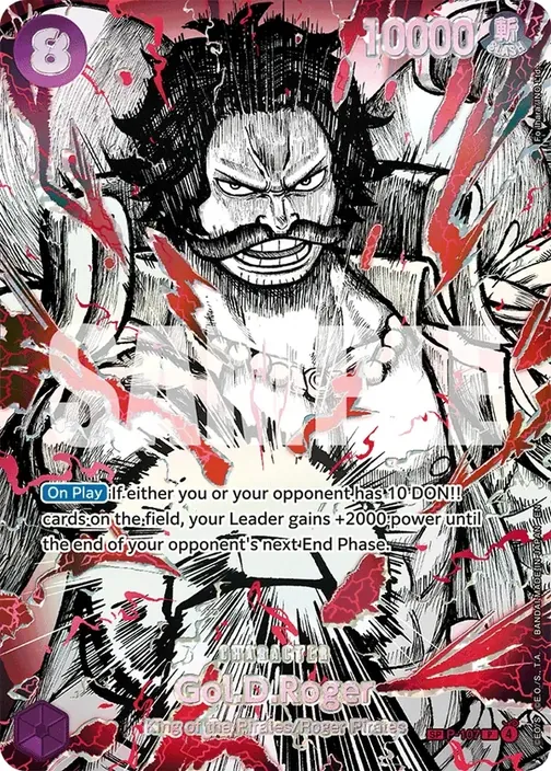 Carte One Piece anglaise P-107 Gol.D.Roger
