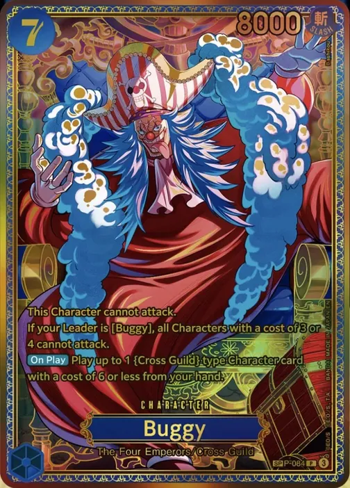Carte One Piece anglaise P-084 Buggy