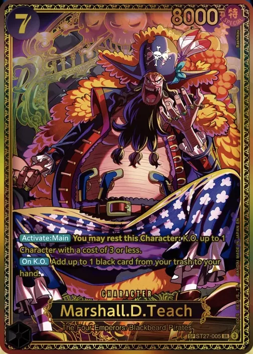 Carte One Piece anglaise ST27-005 Marshall.D.Teach