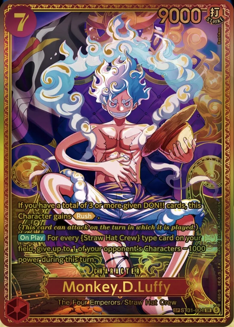 Carte One Piece anglaise Monkey.D.Luffy ST31-004 SP