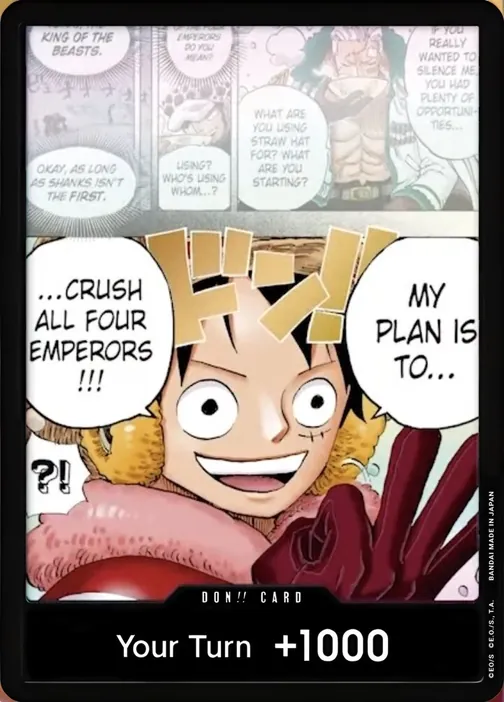 Carte One Piece anglaise DON!! Card