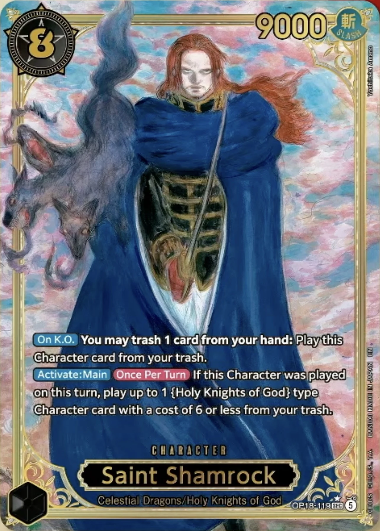 Carte One Piece anglaise Saint Shamrock OP18-119 SEC