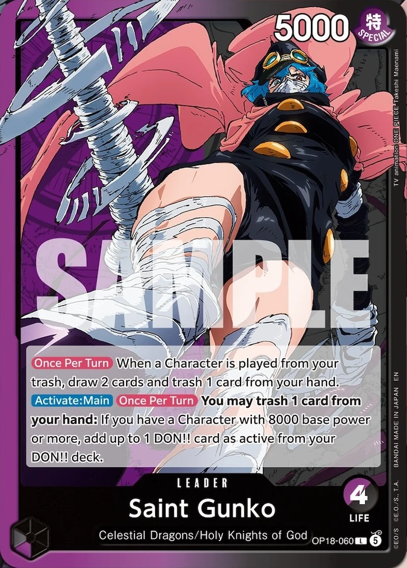 OP18-060 Saint Gunko illustrée par Takeshi Maenami (édition anglaise)