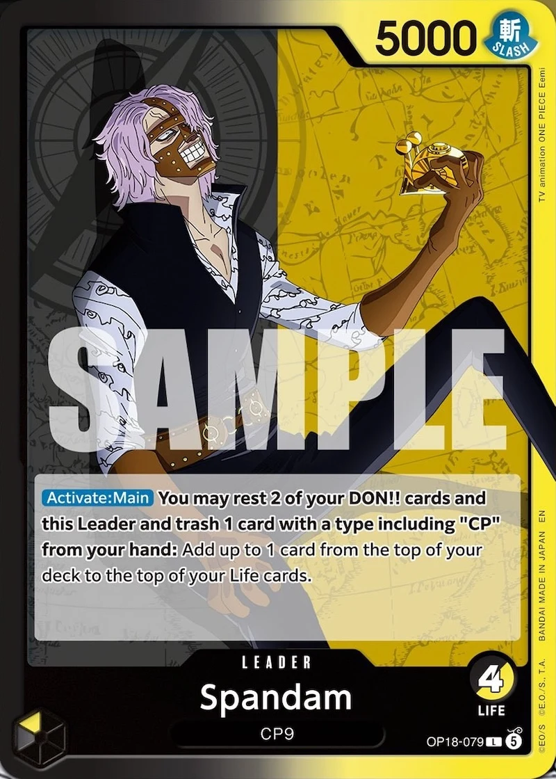 Carte One Piece anglaise Spandam OP18-079 L