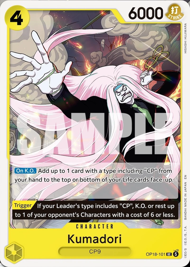 Carte One Piece anglaise Kumadori OP18-101 UC