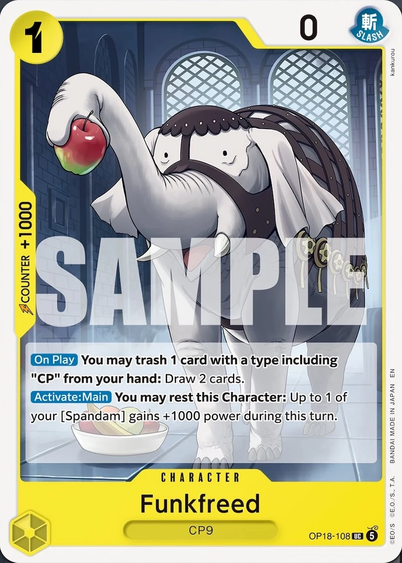 Carte One Piece anglaise Funkfreed OP18-108 UC