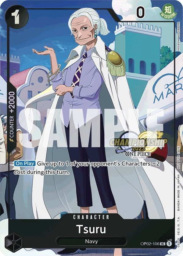 Carte One Piece anglaise Tsuru OP02-106 UC