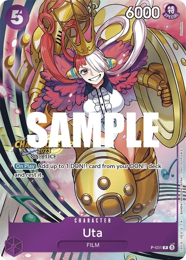 Carte One Piece anglaise Uta P-031 P