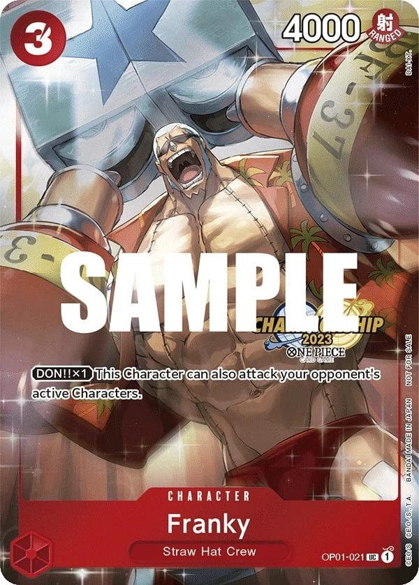 Carte One Piece anglaise Franky OP01-021 UC