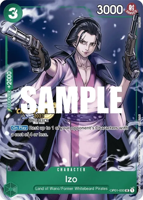 Carte One Piece anglaise OP01-033 Izo