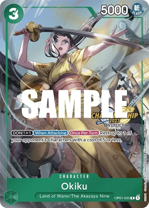 Carte One Piece anglaise OP01-035 Okiku