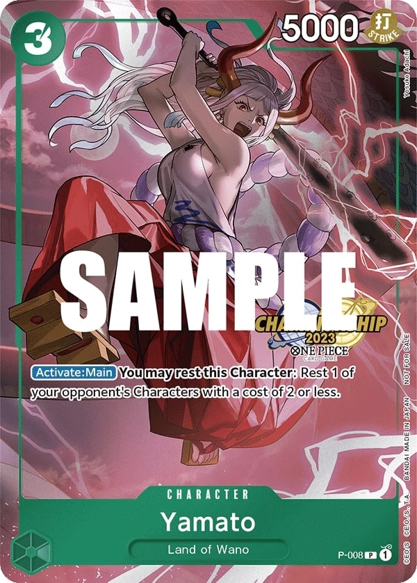 Carte One Piece anglaise Yamato P-008 P