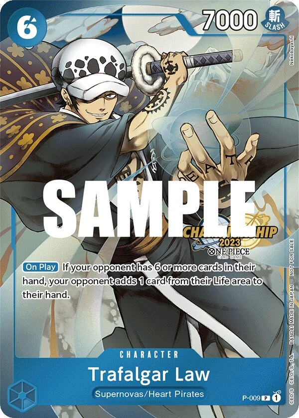 Carte One Piece anglaise Trafalgar Law P-009 P