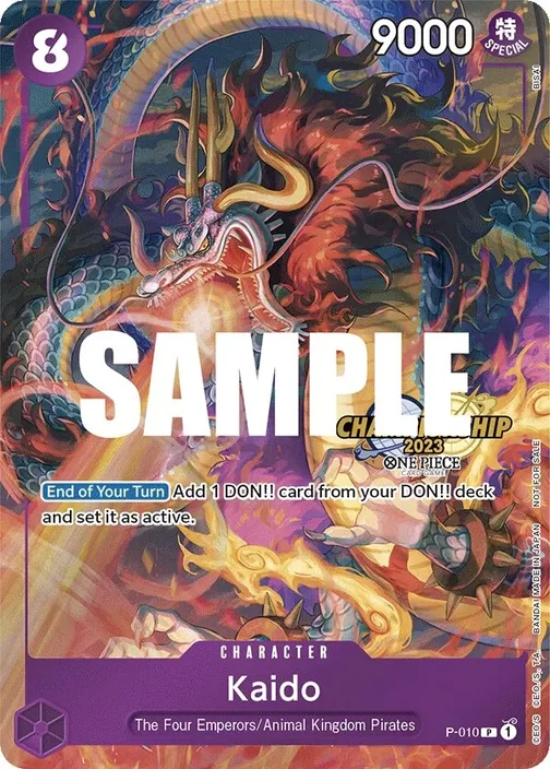 Carte One Piece anglaise P-010 Kaido