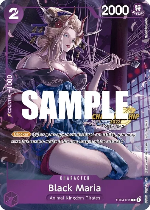 Carte One Piece anglaise ST04-011 Black Maria