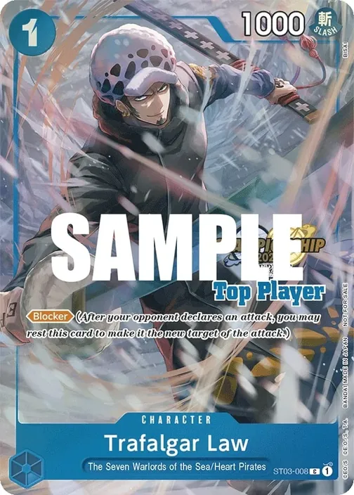 Carte One Piece anglaise ST03-008 Trafalgar Law
