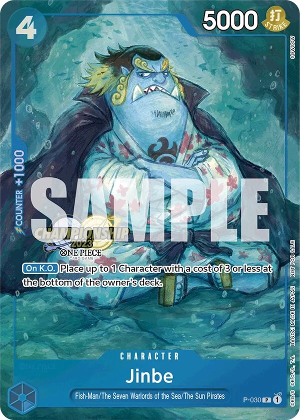 Carte One Piece anglaise Jinbe P-030 P