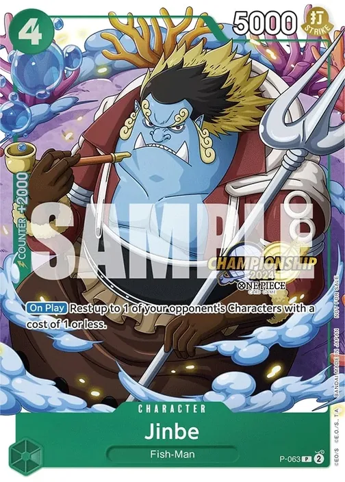 Carte One Piece anglaise P-063 Jinbe