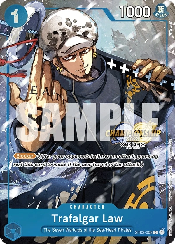 Carte One Piece anglaise Trafalgar Law ST03-008 C