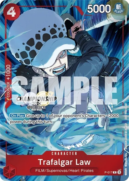 Carte One Piece anglaise P-017 Trafalgar Law