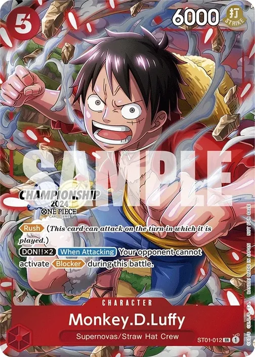 Carte One Piece anglaise ST01-012 Monkey.D.Luffy