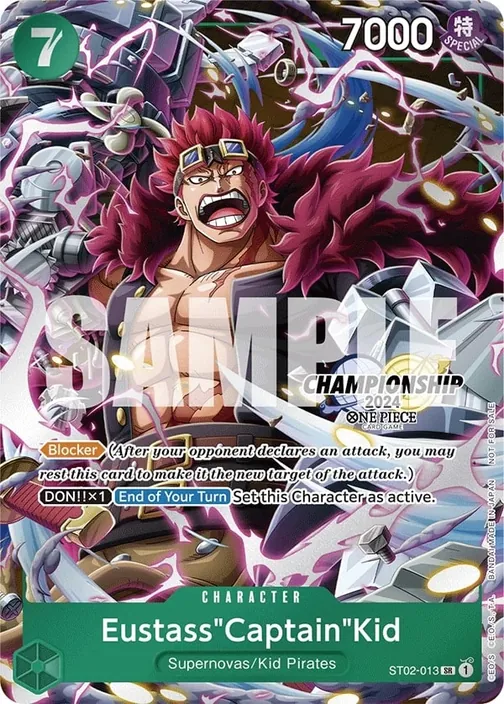 Carte One Piece anglaise ST02-013 Eustass"Captain"Kid